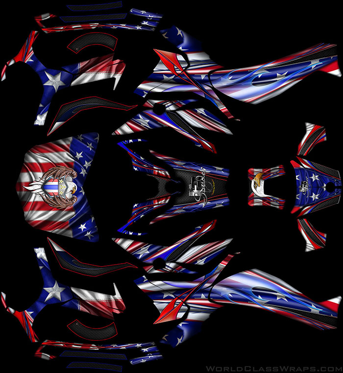 United States Flag Syder F3 Wrap