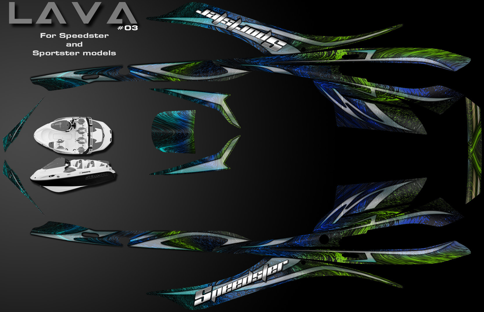 speedster boat graphics 3