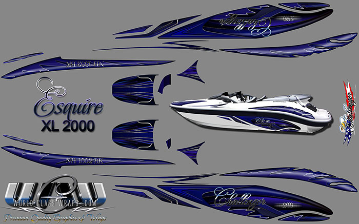 ESQUIRE CHALLENGER 2000 BOAT GRAPHICS