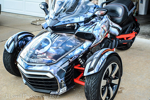 POW MIA F3 SPYDER PROFILE VIEW