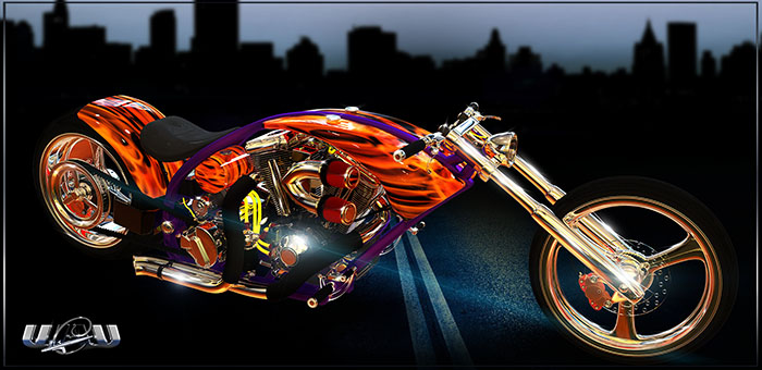 Custom Harley Davidson Drag Bike #11