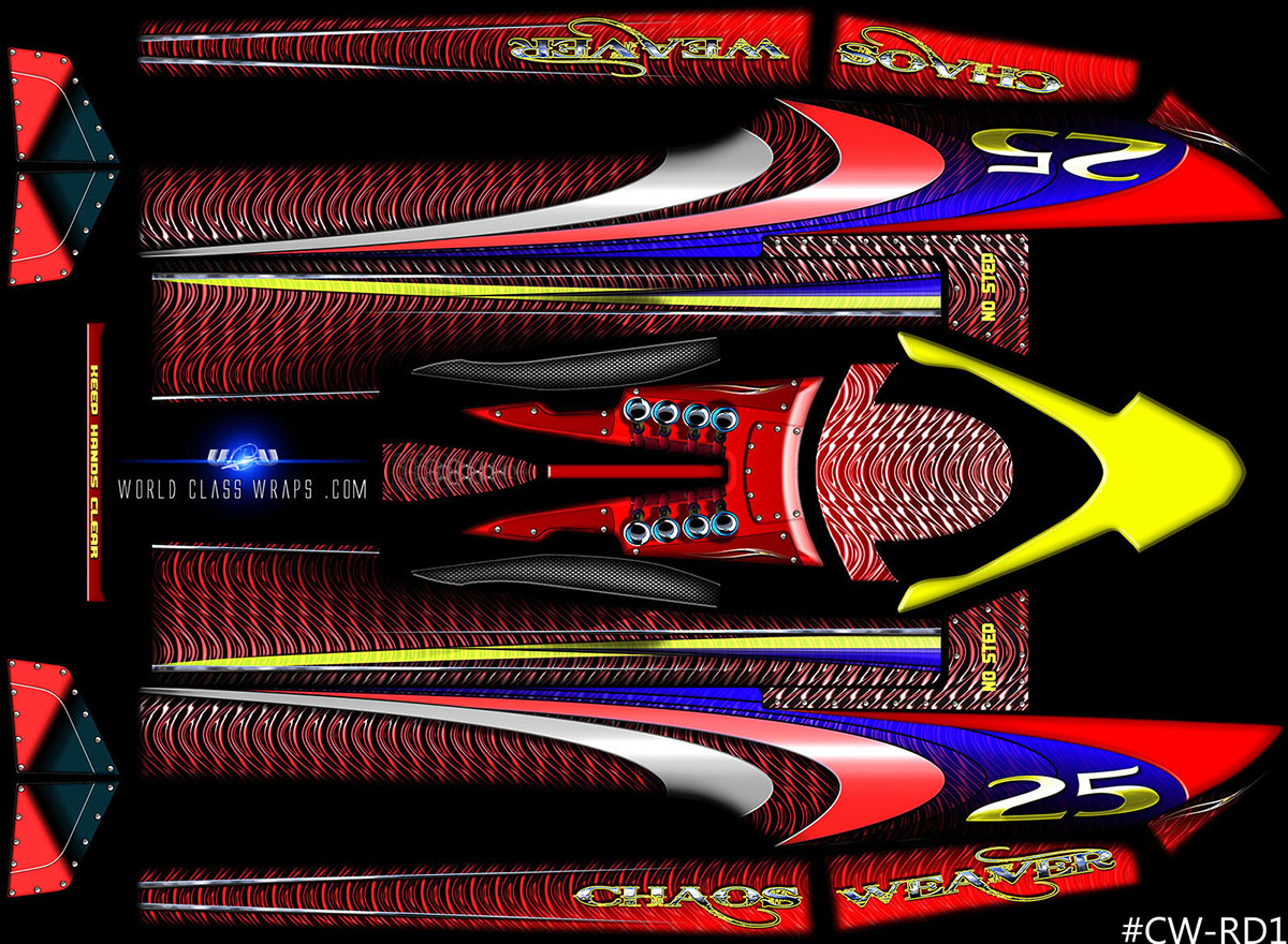 CHAOS WEAVER WRAP FOR UL-1 AQUACRAFT RC BOAT