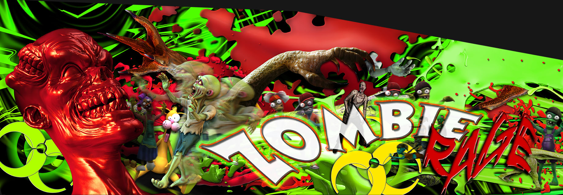 Zombie Rage junior dragster wrap close-up image