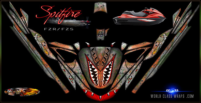 Spitfire pwc graphics for Yamaha FZR and FZS