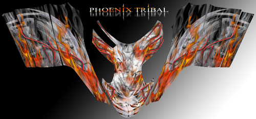 Phoenix Tribal Polaris sled wrap