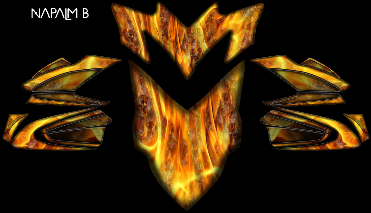napalm B yamaha apex sled wrap