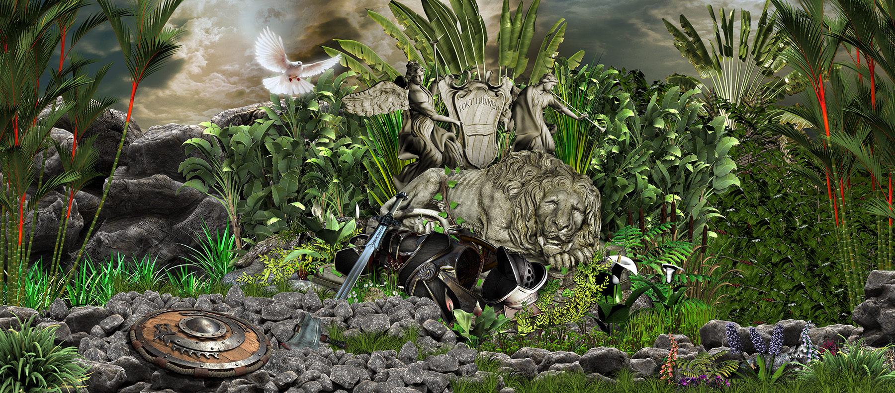 GLADIATOR SCENE MURAL