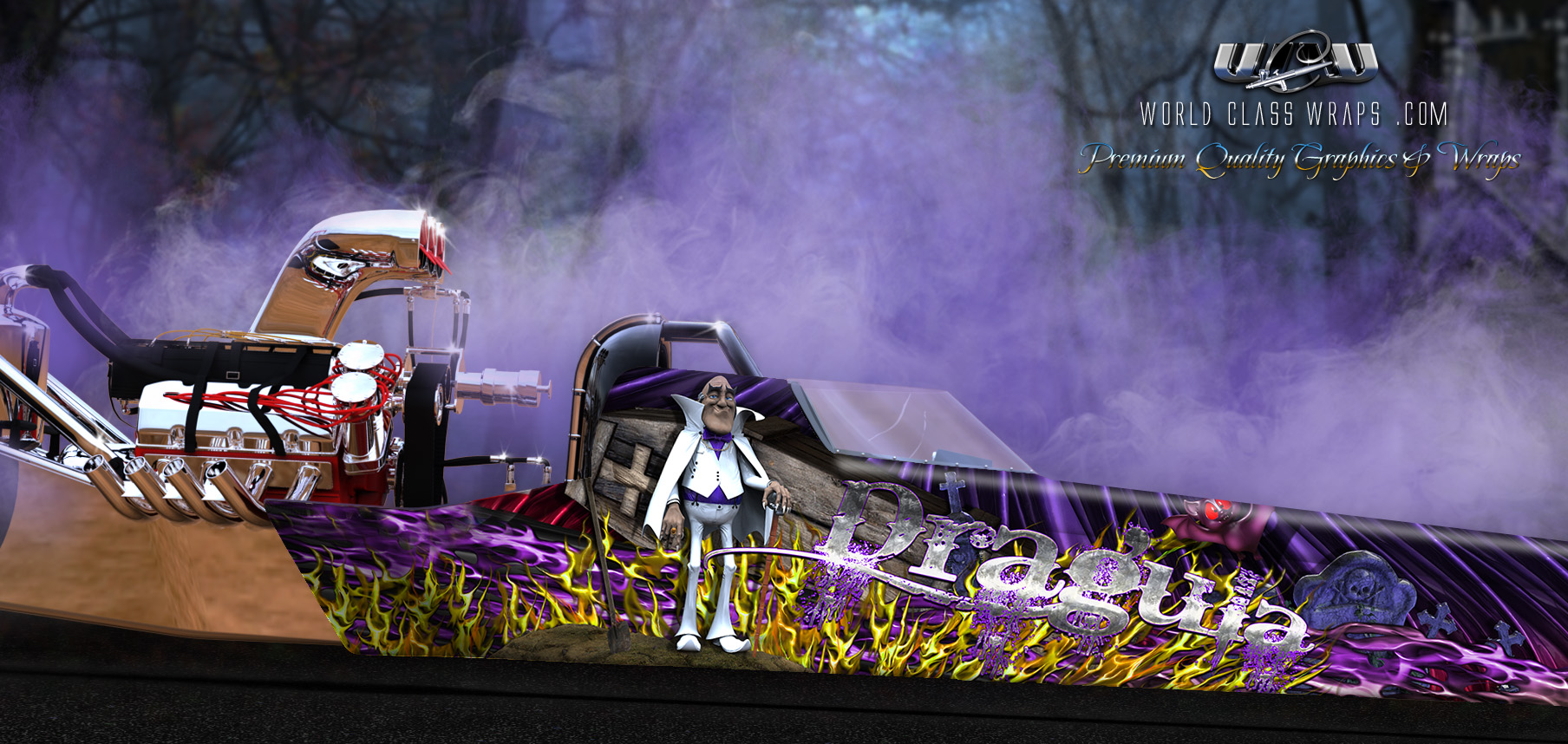 image of Dragula dragster graphics wrap
