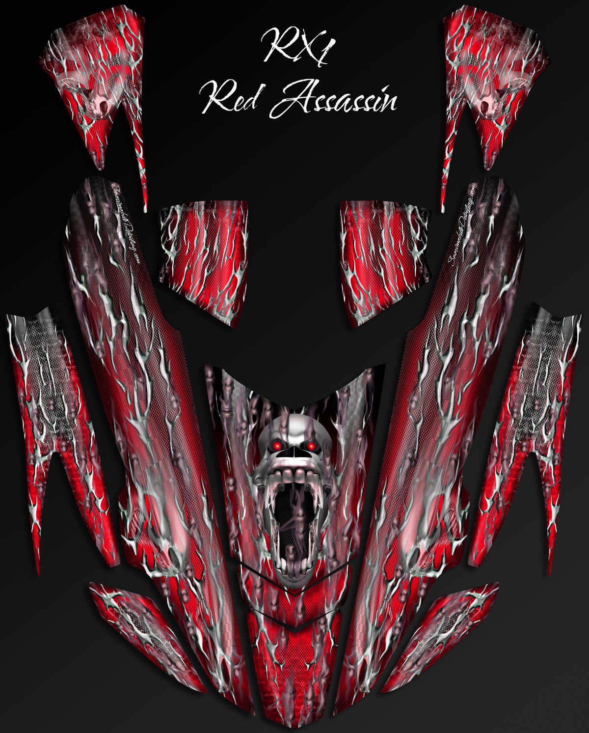 Black Assassin yamaha RX1 wrap