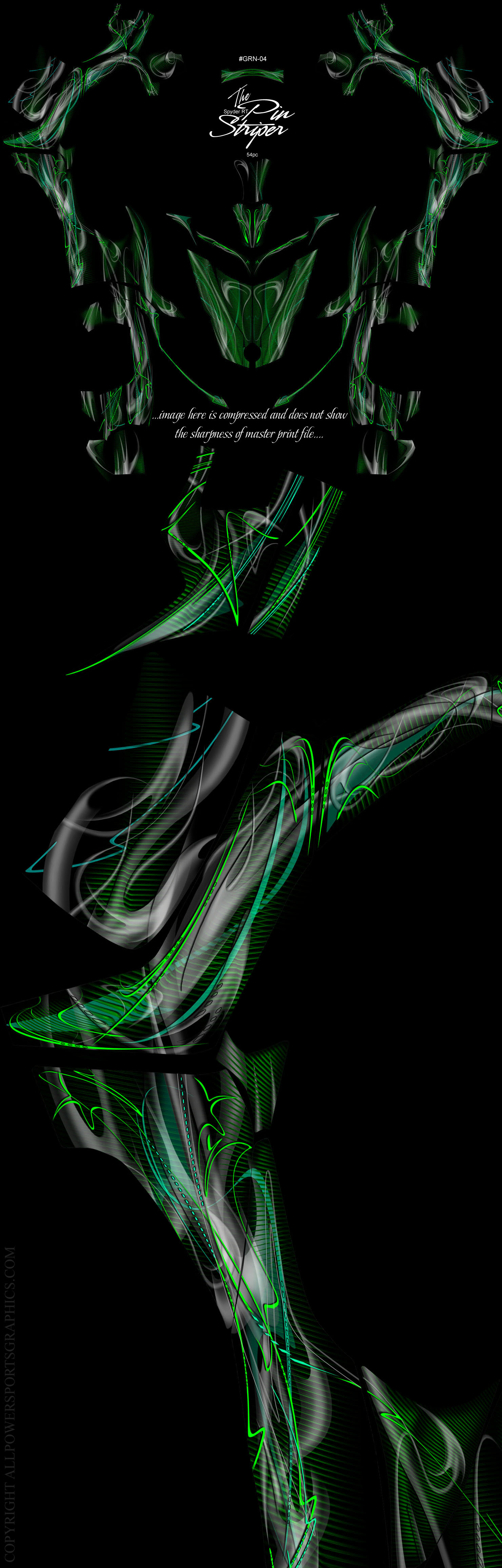 PINSTRIPER GRN-O4 SPYDER RT WRAP